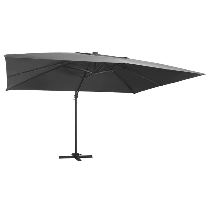 Umbrelă În Consolă Cu Led, Cărămiziu, 400X300 Cm