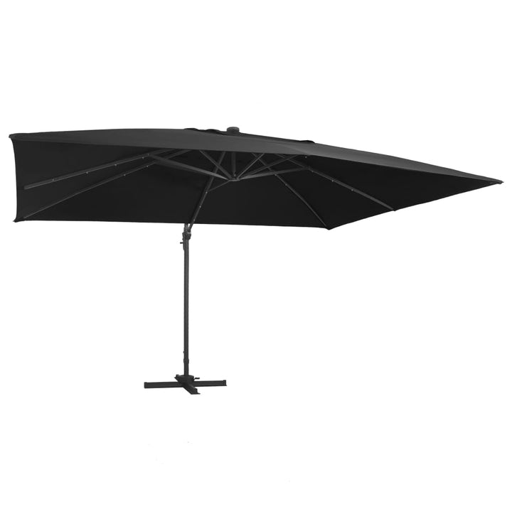 Umbrelă În Consolă Cu Led, Cărămiziu, 400X300 Cm