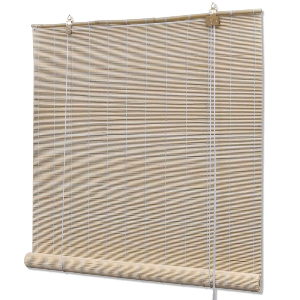 Jaluzele Din Bambus Natural Tip Rulou, 4 Buc., 120 X 160 Cm