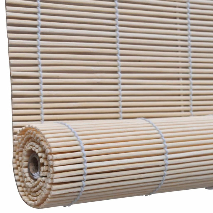 Jaluzele Din Bambus Natural Tip Rulou, 4 Buc., 120 X 160 Cm