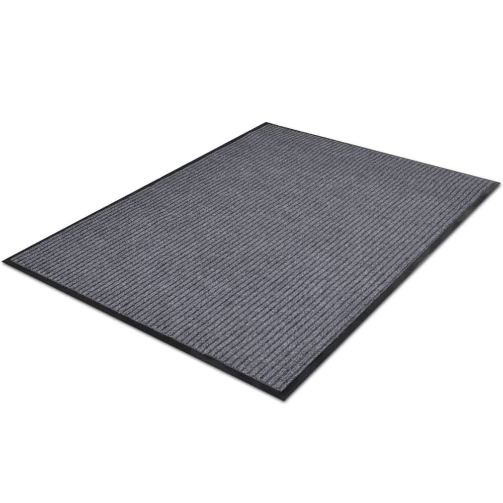 Covorașe De Ușă Din Pvc, 2 Buc., Gri, 90X60 Cm