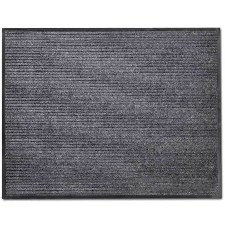 Covorașe De Ușă Din Pvc, 2 Buc., Gri, 90X60 Cm