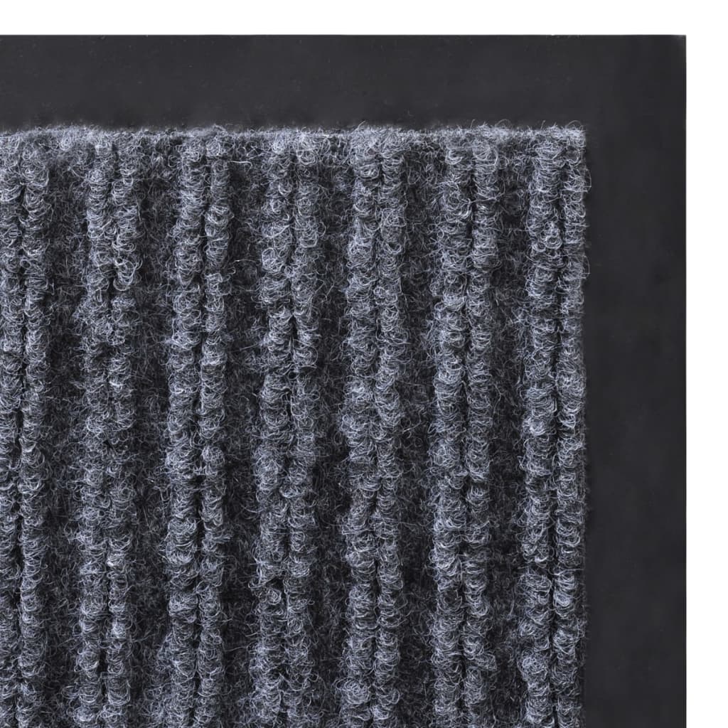 Covorașe De Ușă Din Pvc, 2 Buc., Gri, 90X60 Cm
