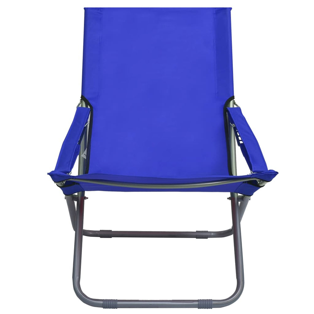 Scaune De Plajă Pliante, 2 Buc., , Material Textil