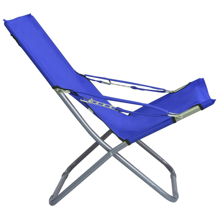 Scaune De Plajă Pliante, 2 Buc., , Material Textil