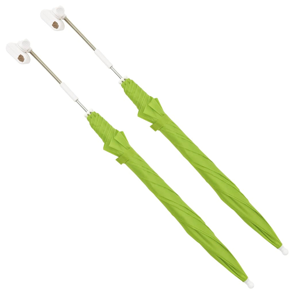Umbrele Pentru Scaun De Camping, 2 Buc., Verde, 105 Cm