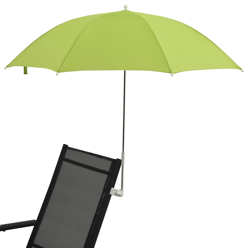 Umbrele Pentru Scaun De Camping, 2 Buc., Verde, 105 Cm