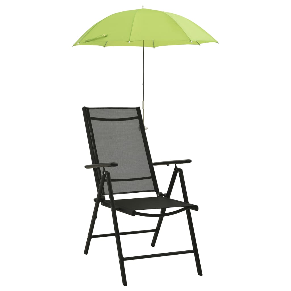 Umbrele Pentru Scaun De Camping, 2 Buc., Verde, 105 Cm