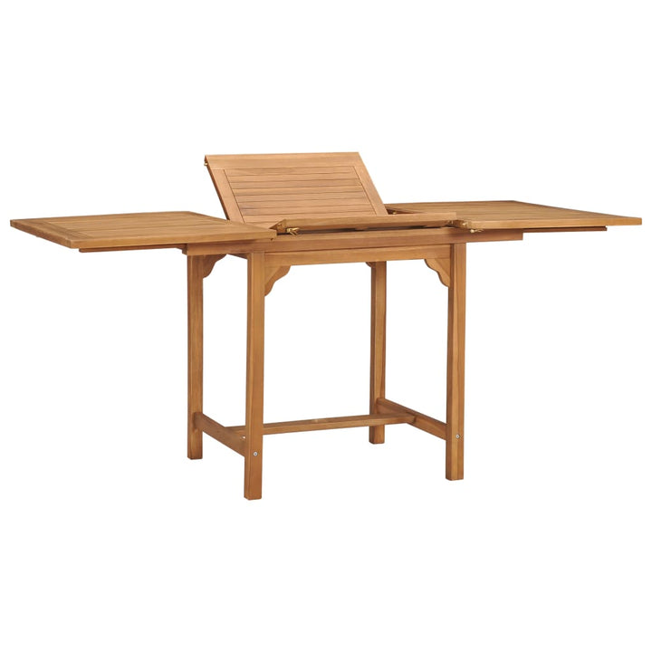 Masă De Grădină Extensibilă (110-160)X80X75Cm Lemn Masiv Tec