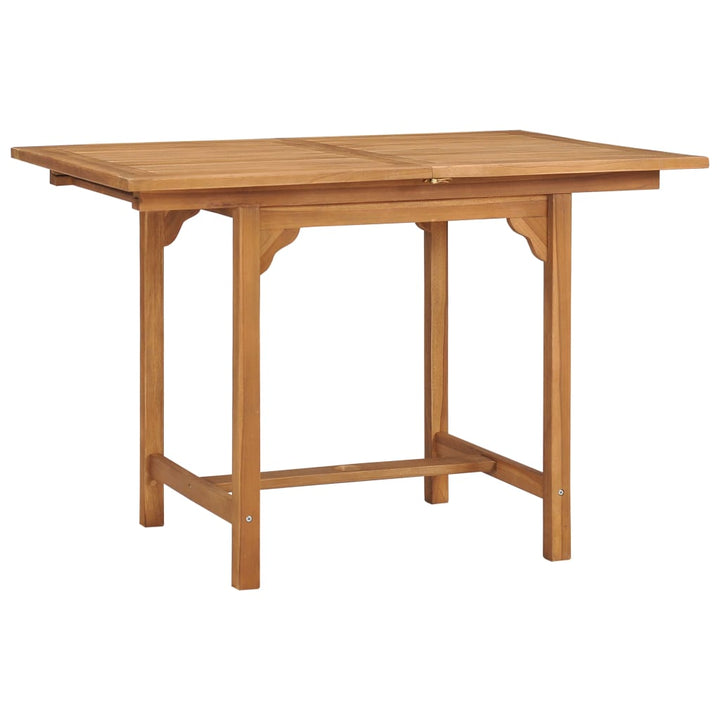 Masă De Grădină Extensibilă (110-160)X80X75Cm Lemn Masiv Tec