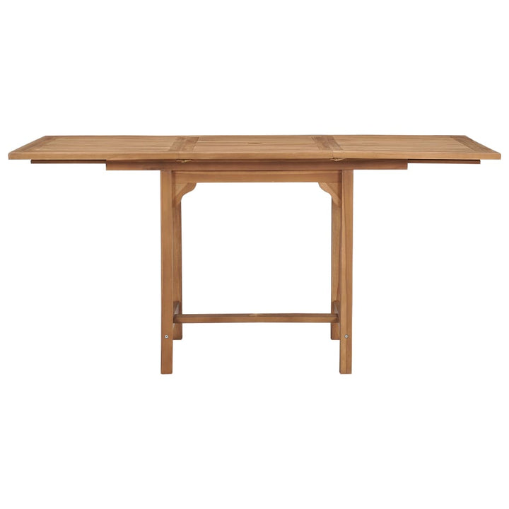 Masă De Grădină Extensibilă (110-160)X80X75Cm Lemn Masiv Tec
