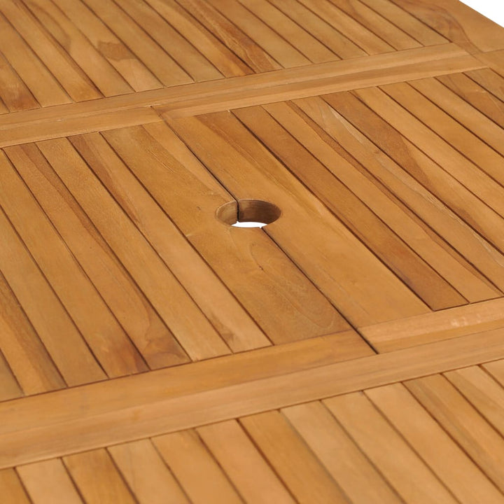 Masă De Grădină Extensibilă (110-160)X80X75Cm Lemn Masiv Tec