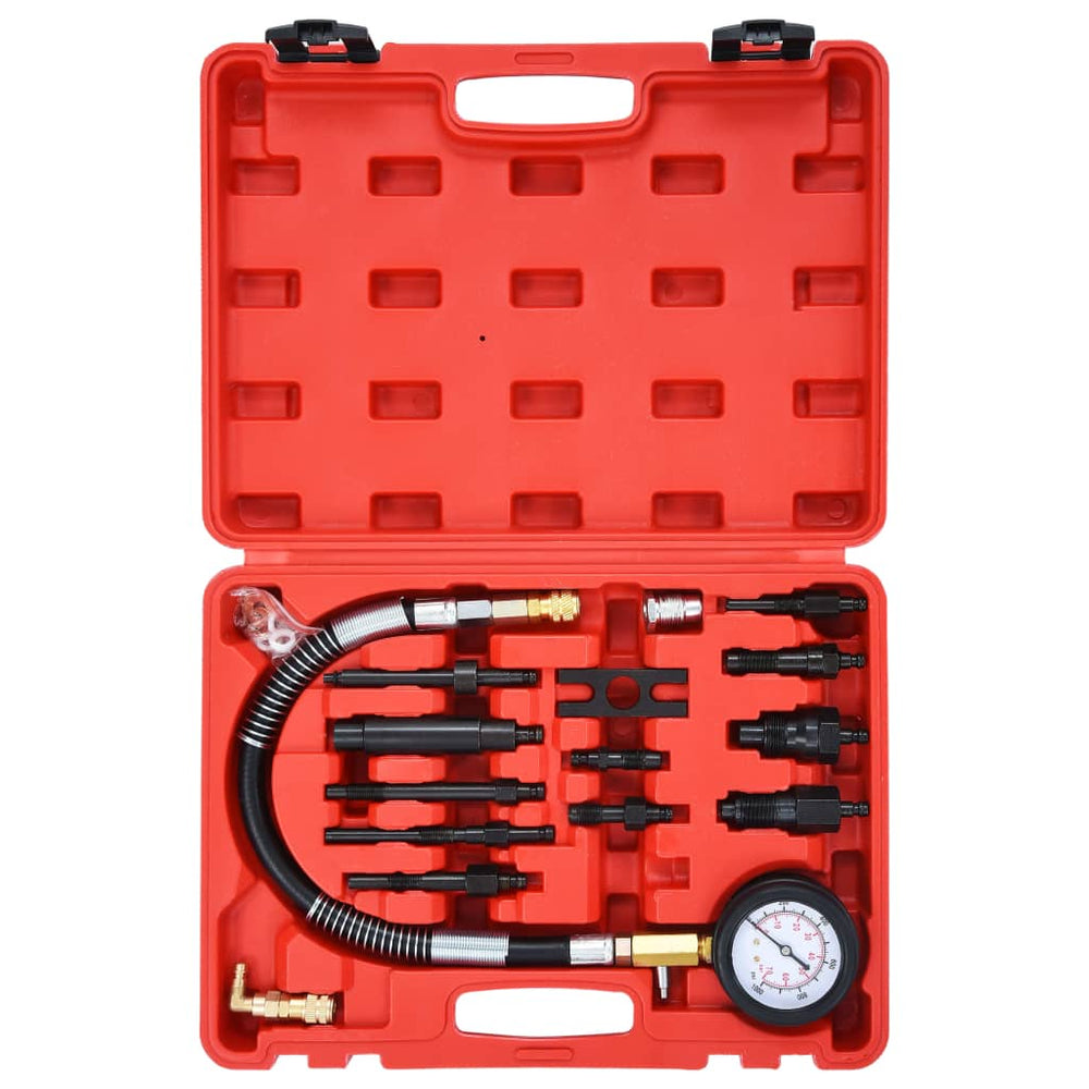 Set Tester Compresie Motor Diesel Cu Manometru,14 Piese