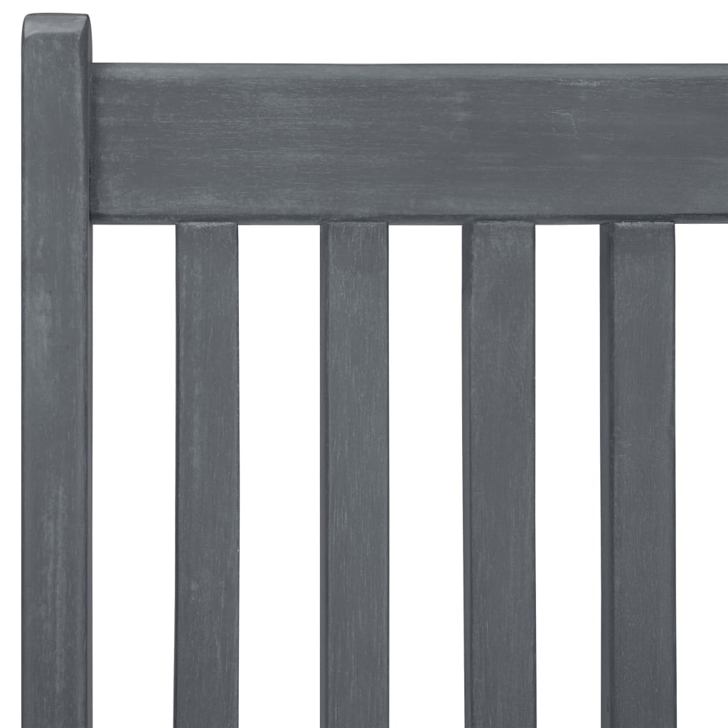 Set Mobilier De Exterior, 7 Piese, Gri, Lemn Masiv De Acacia