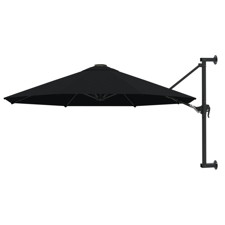 Umbrelă De Soare De Perete, Stâlp Metalic, Roșu Vișiniu, 300Cm