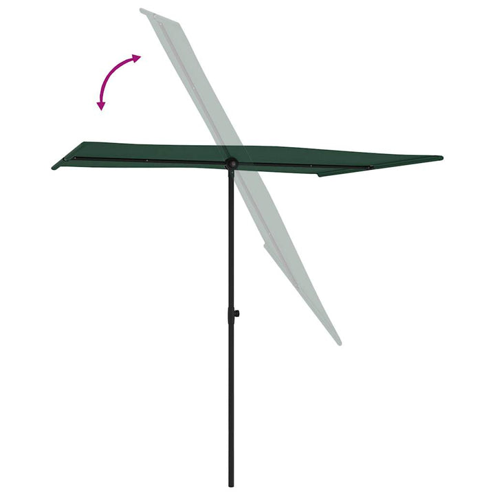 Umbrelă De Soare De Grădină, Stâlp Aluminiu, , 2X1,5 Cm