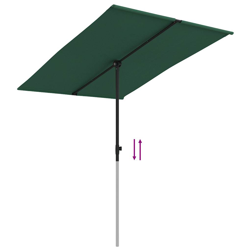 Umbrelă De Soare De Grădină, Stâlp Aluminiu, , 2X1,5 Cm