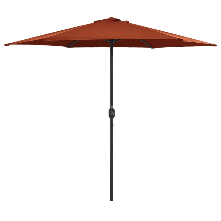 Umbrelă De Soare Cu Stâlp Din Aluminiu, Taupe, 270X246 Cm