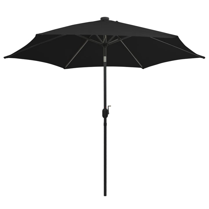 Umbrelă De Soare Cu Led-Uri, Stâlp Din Aluminiu, , 300 Cm