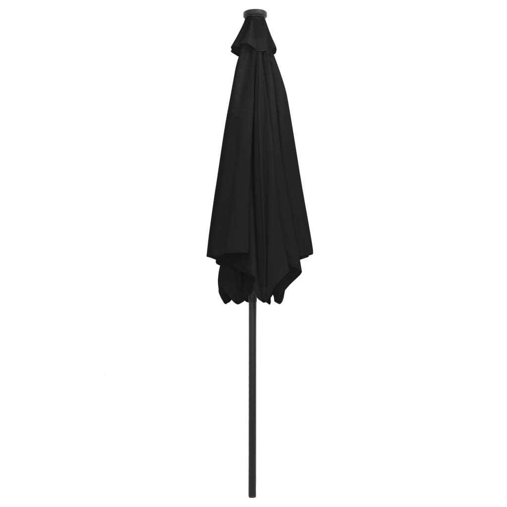 Umbrelă De Soare Cu Led-Uri, Stâlp Din Aluminiu, , 300 Cm