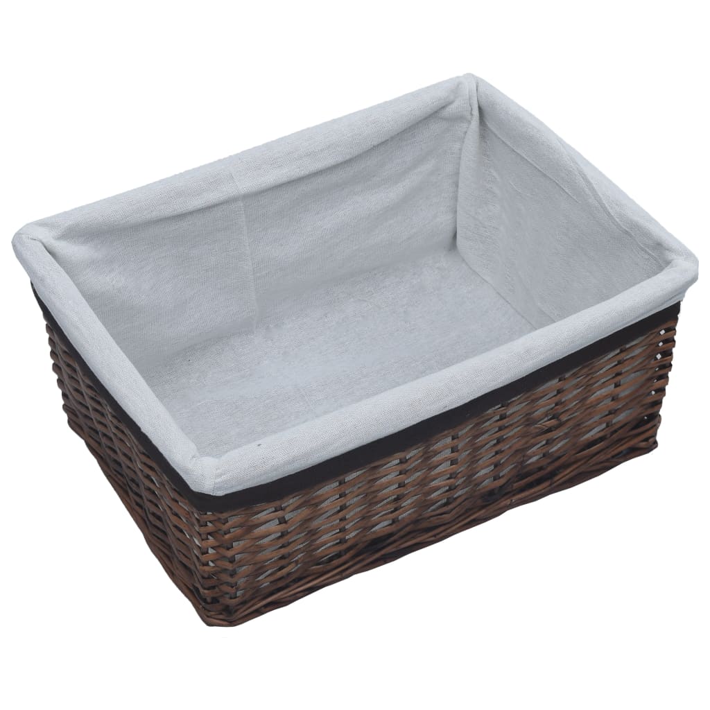 Set De Coșuri Suprapuse, 3 Piese, , Salcie