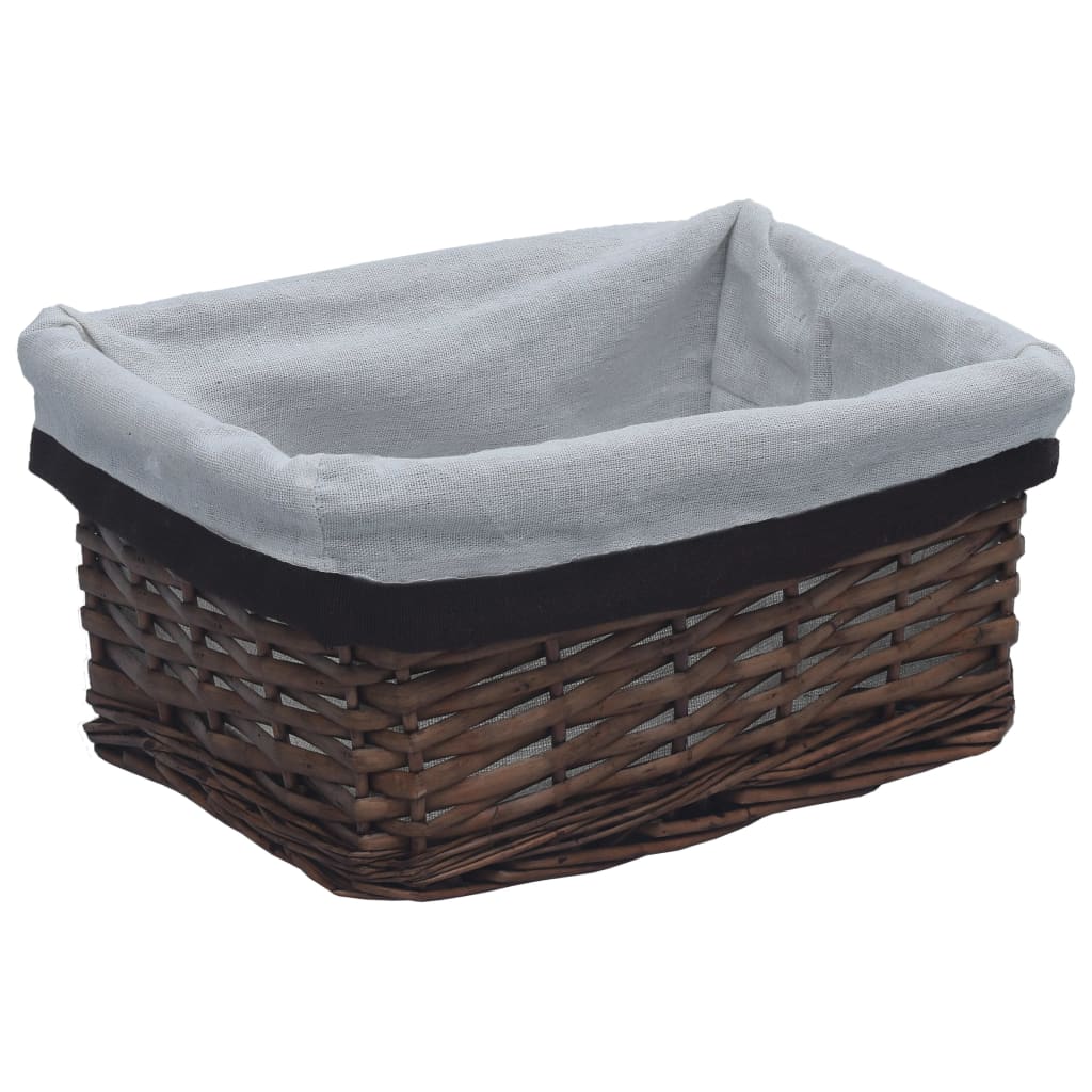 Set De Coșuri Suprapuse, 3 Piese, , Salcie