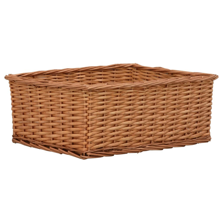 Set De Coșuri Suprapuse, 4 Piese, Maro, Salcie