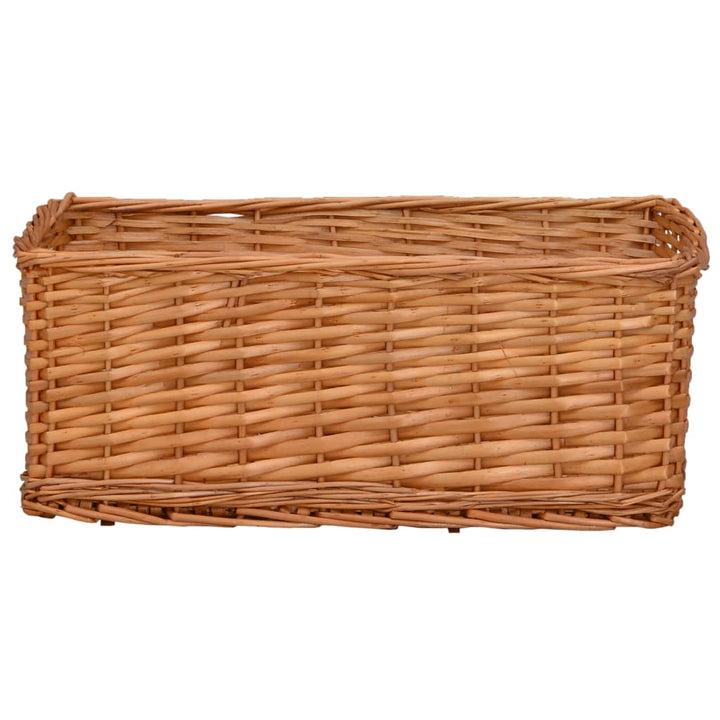 Set De Coșuri Suprapuse, 4 Piese, Maro, Salcie