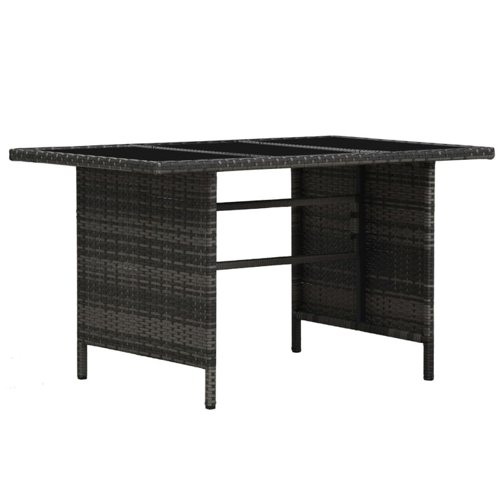 Set Mobilier De Grădină Cu Perne, 4 Piese, Gri, Poliratan