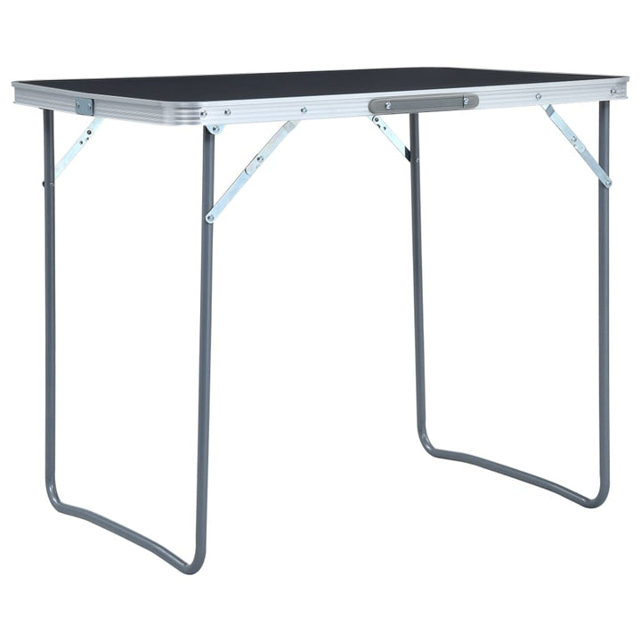 Masă De Camping Pliabilă Cu Cadru Metalic, 80 X 60 Cm