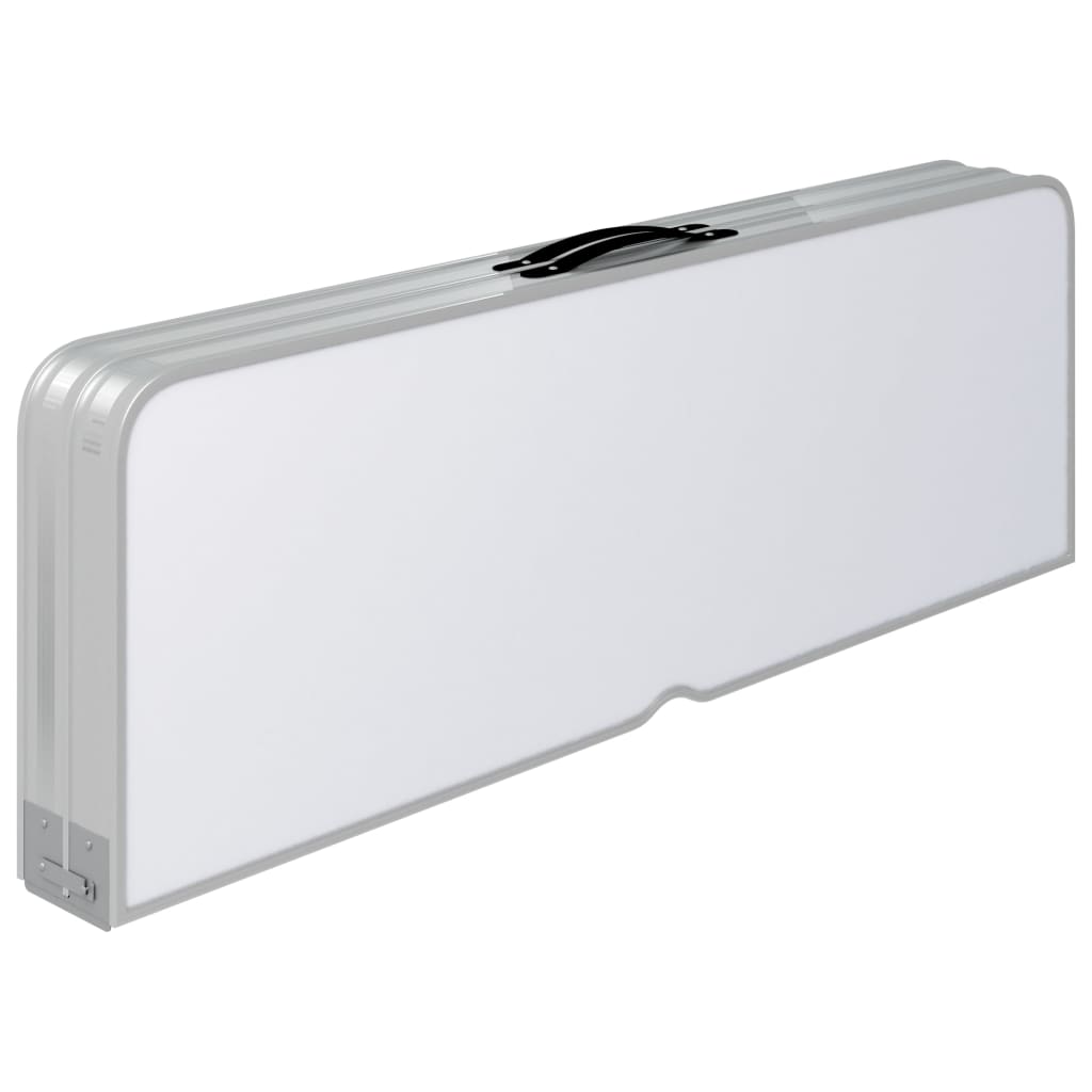 Masă De Camping Pliabilă Cu 2 Bănci, , Aluminiu