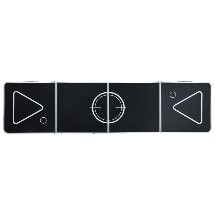Masă De Joc Cu Bere Tip Ping Pong, Pliabilă, Negru, 240 Cm