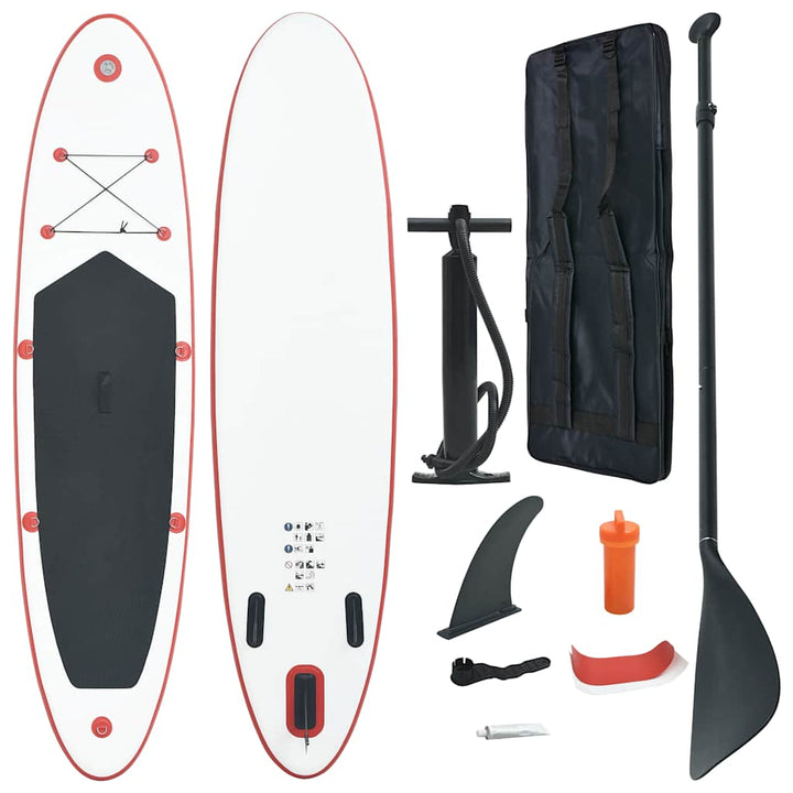Set Placă Stand Up Paddle Sup Surf Gonflabilă, Și Alb