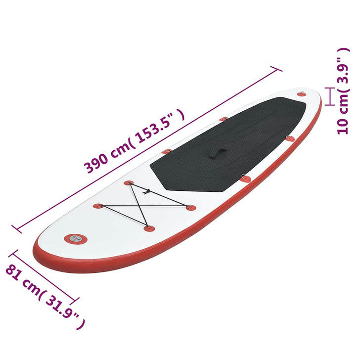 Set Placă Stand Up Paddle Sup Surf Gonflabilă, Și Alb