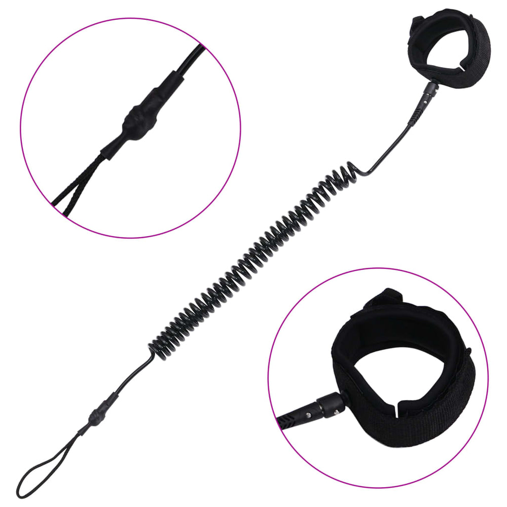 Lesă Pentru Placă Sup Spiralată, Negru, 10 Inci