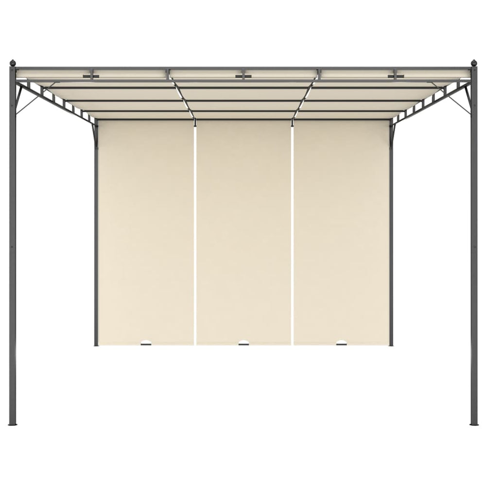 Pavilion De Grădină Cu Perdea Laterală, , 4 X 3 X 2,25 M