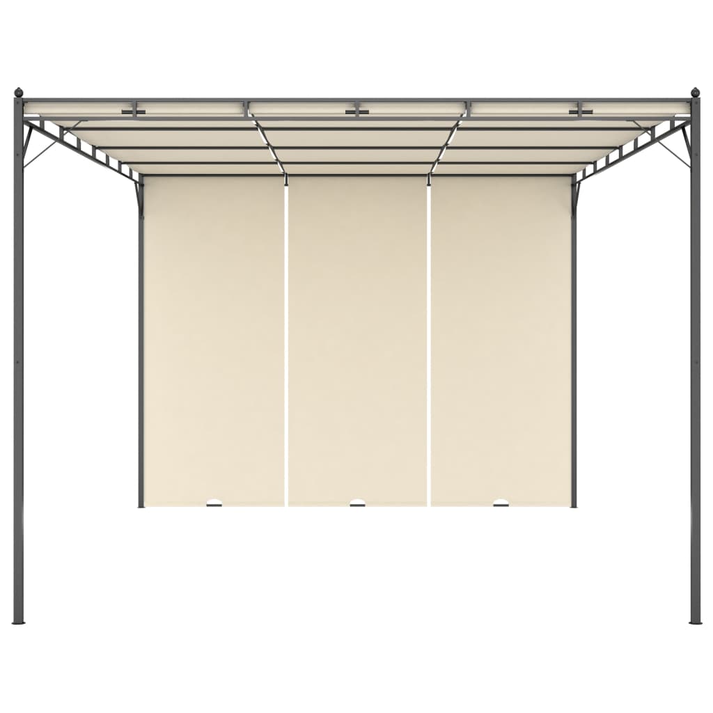 Pavilion De Grădină Cu Perdea Laterală, , 4 X 3 X 2,25 M