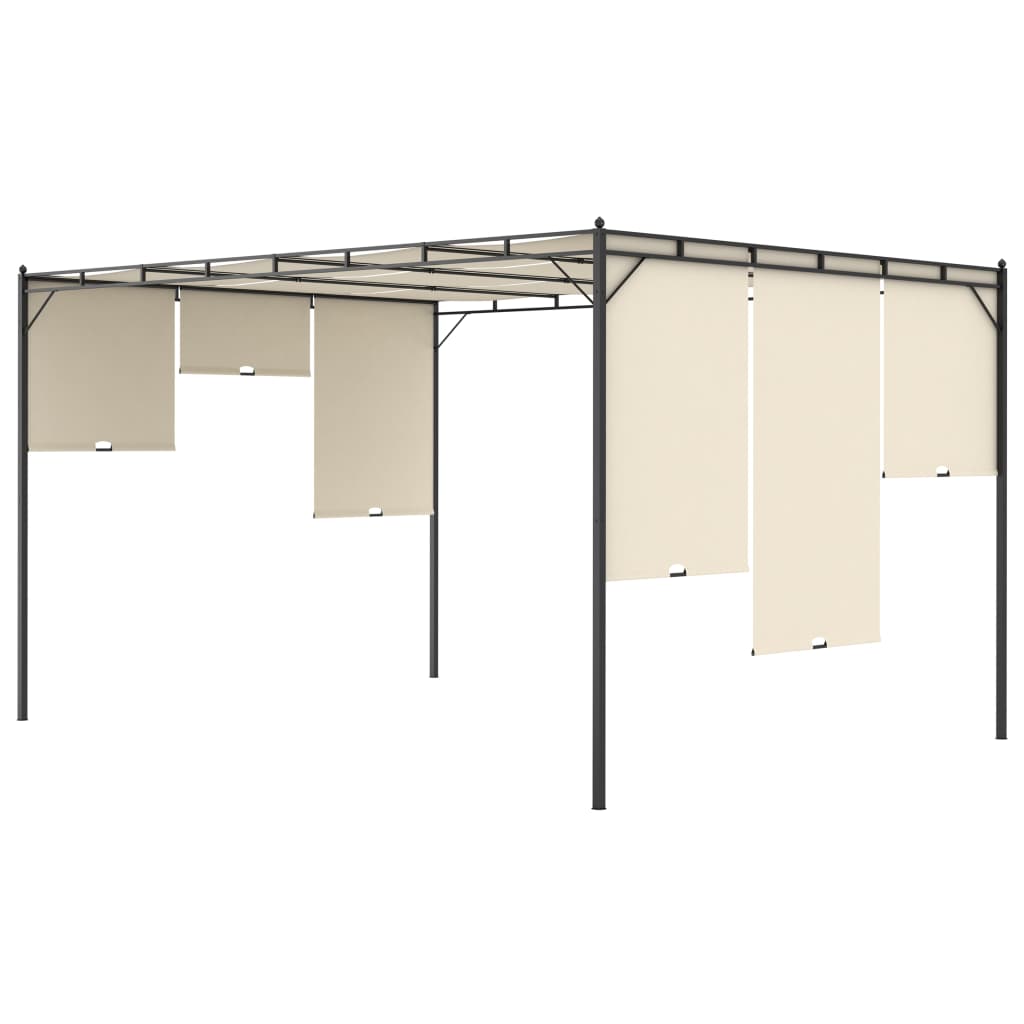 Pavilion De Grădină Cu Perdea Laterală, , 4 X 3 X 2,25 M