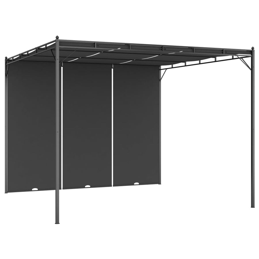 Pavilion De Grădină Cu Perdea Laterală, , 3X3X2,25 M