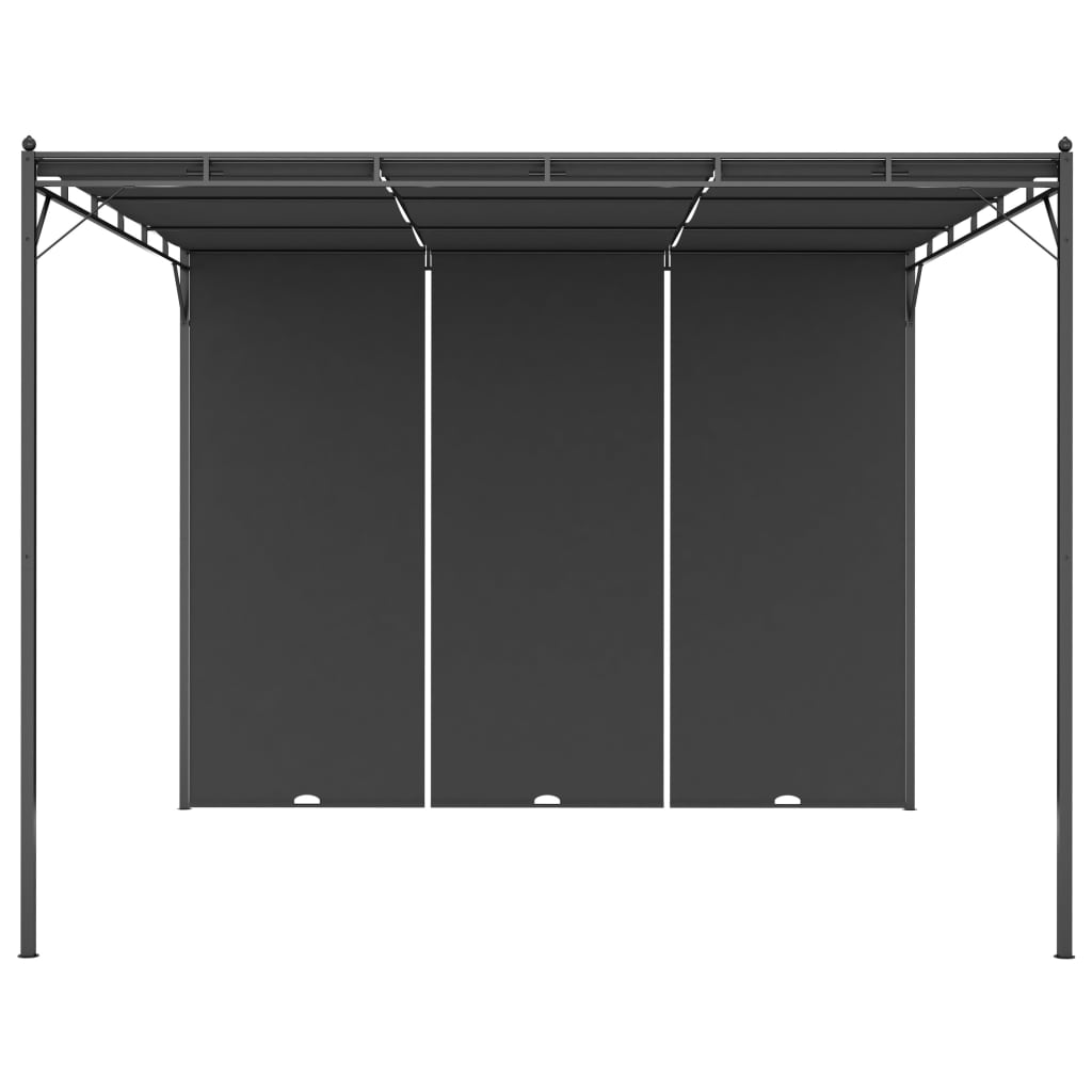 Pavilion De Grădină Cu Perdea Laterală, , 3X3X2,25 M
