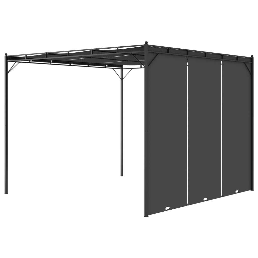 Pavilion De Grădină Cu Perdea Laterală, , 3X3X2,25 M