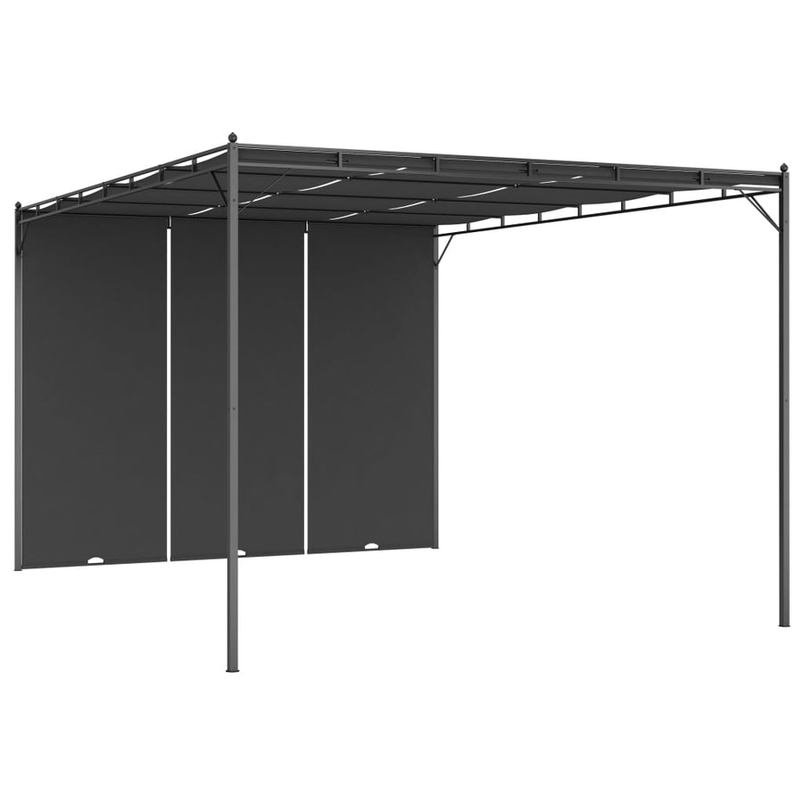 Pavilion De Grădină Cu Perdea Laterală, , 4X3X2,25 M