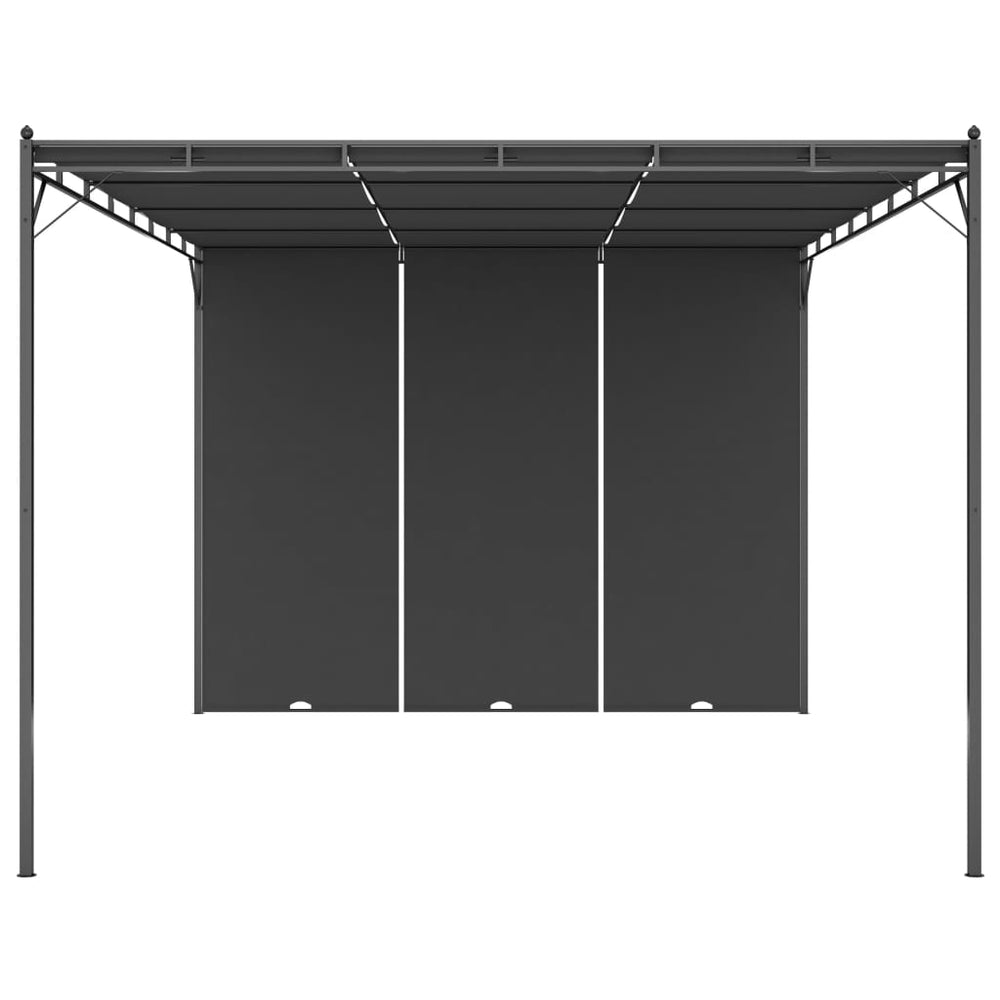 Pavilion De Grădină Cu Perdea Laterală, , 4X3X2,25 M