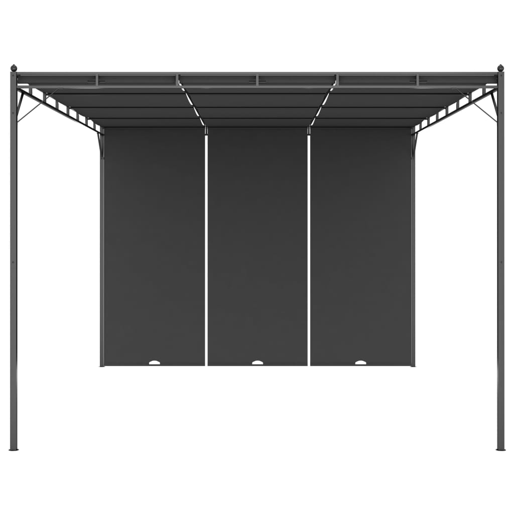 Pavilion De Grădină Cu Perdea Laterală, , 4X3X2,25 M