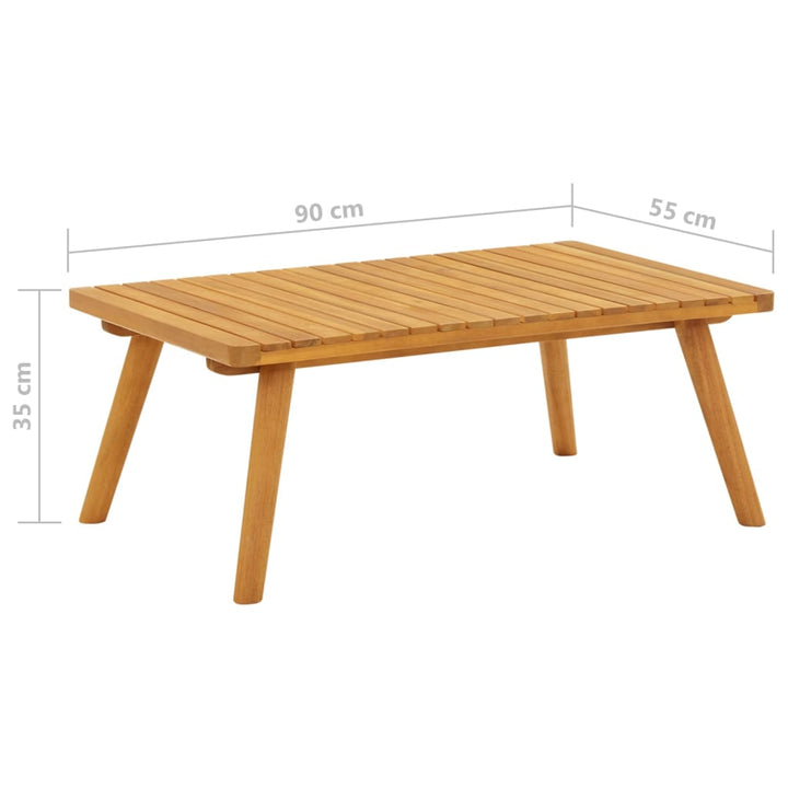 Măsuță De Cafea De Grădină, 90X55X35 Cm, Lemn Masiv Acacia
