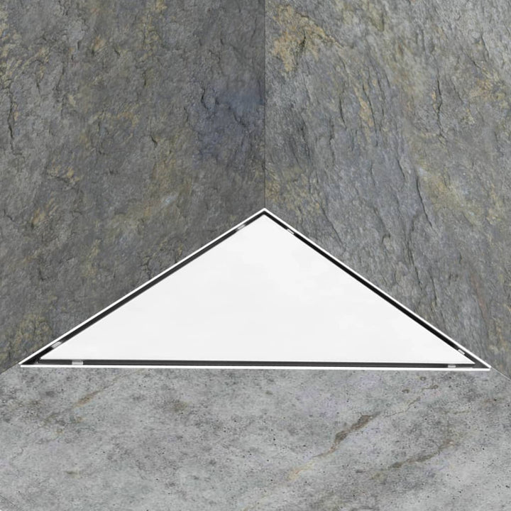 Rigolă De Duș Cu Capac 2-În-1, 25 X 25 Cm, Oțel Inoxidabil