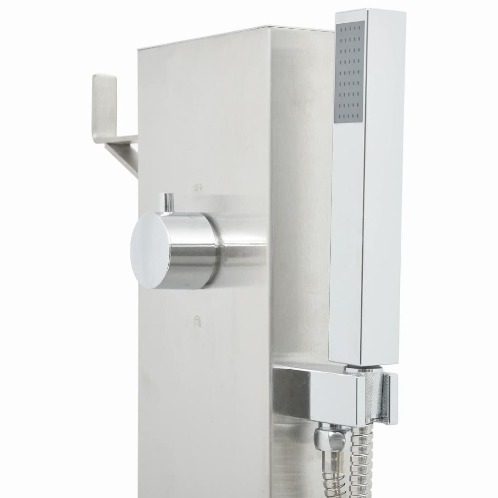 Robinet De Duș Pentru Grădină, 110 Cm, Oțel Inoxidabil