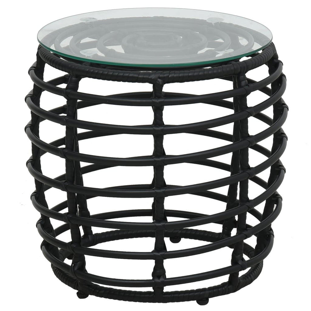 Set Mobilier De Bistro, 3 Piese, , Poliratan