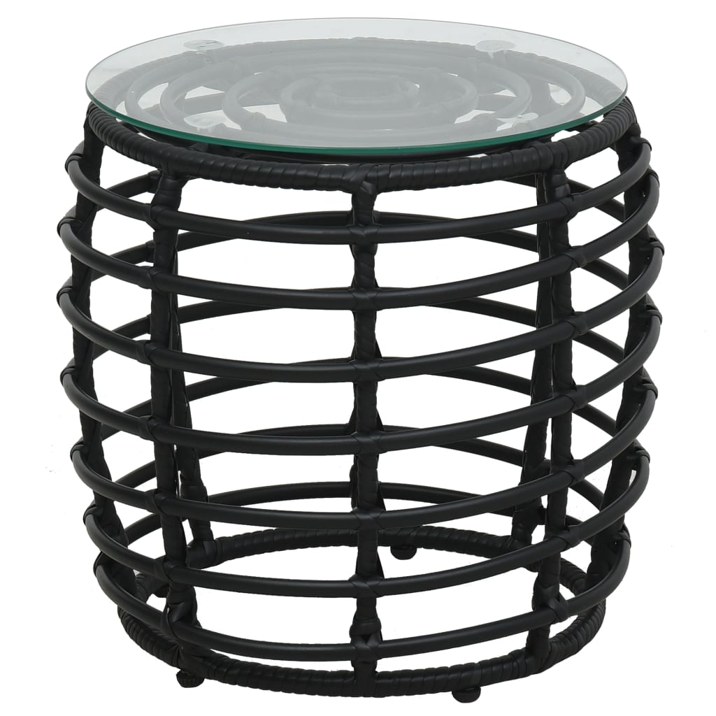 Set Mobilier De Bistro, 3 Piese, , Poliratan