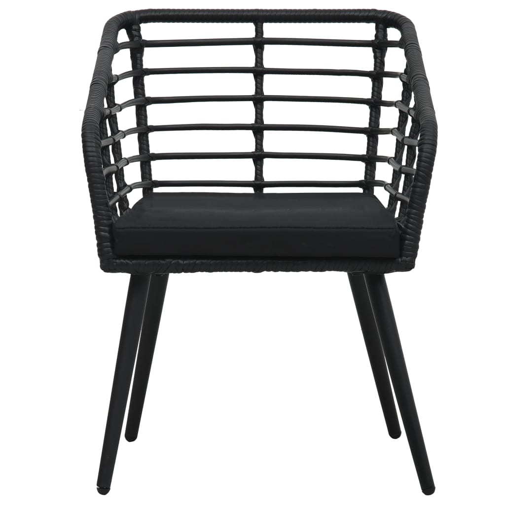 Set Mobilier De Bistro, 3 Piese, , Poliratan